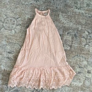 LOFT halter dress in light pink size M